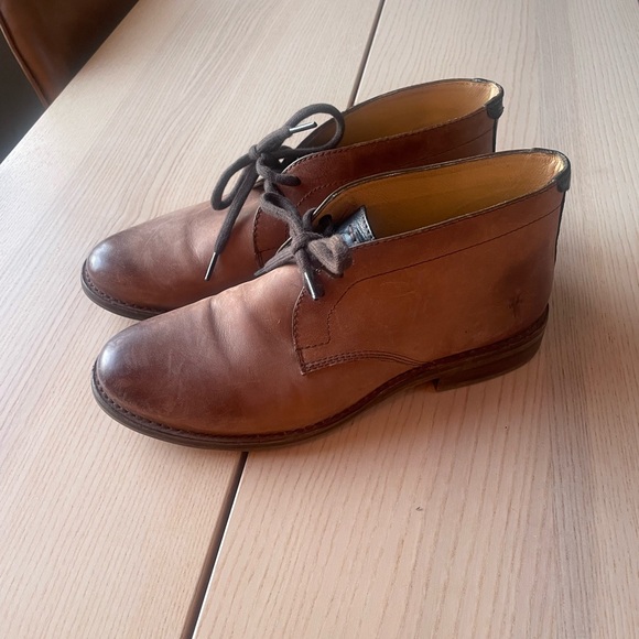 Frye Men's Brown Leather Frye boots size 14, Frye dress shoes for men size 14 - Picture 5 of 10